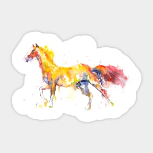 Horse Running Free Sticker